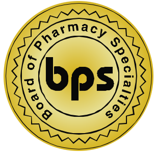 Board of Pharmacy Specialties Seal logo bps